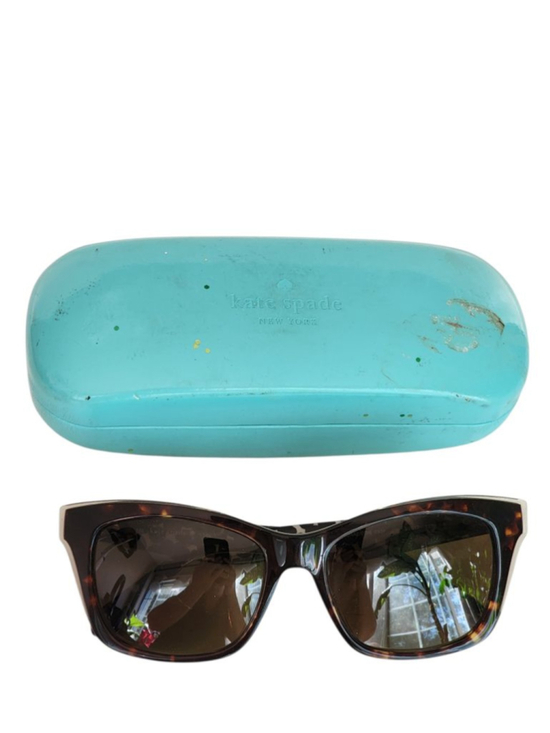 KATE SPADE Jenae Brown Tortoise Polarized Square Cat Eye Sunglasses 53 mm 12 main image 6
